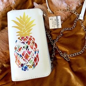 Cream Pinapple Wallet Purse